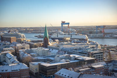 Winterliches Kiel – winterliche Stadtansicht, Fotograf Bodo Quante (Lh Kiel)