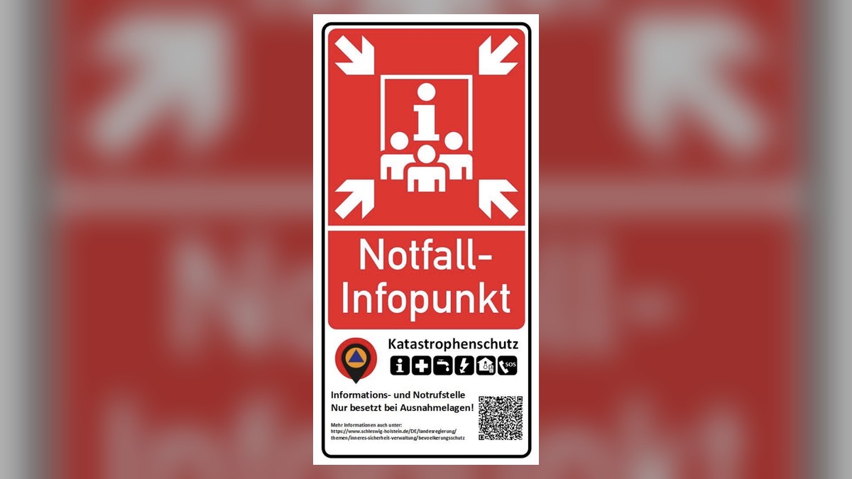 Notfallinfopunkte: Wo Kronshagen im Krisenfall warnt