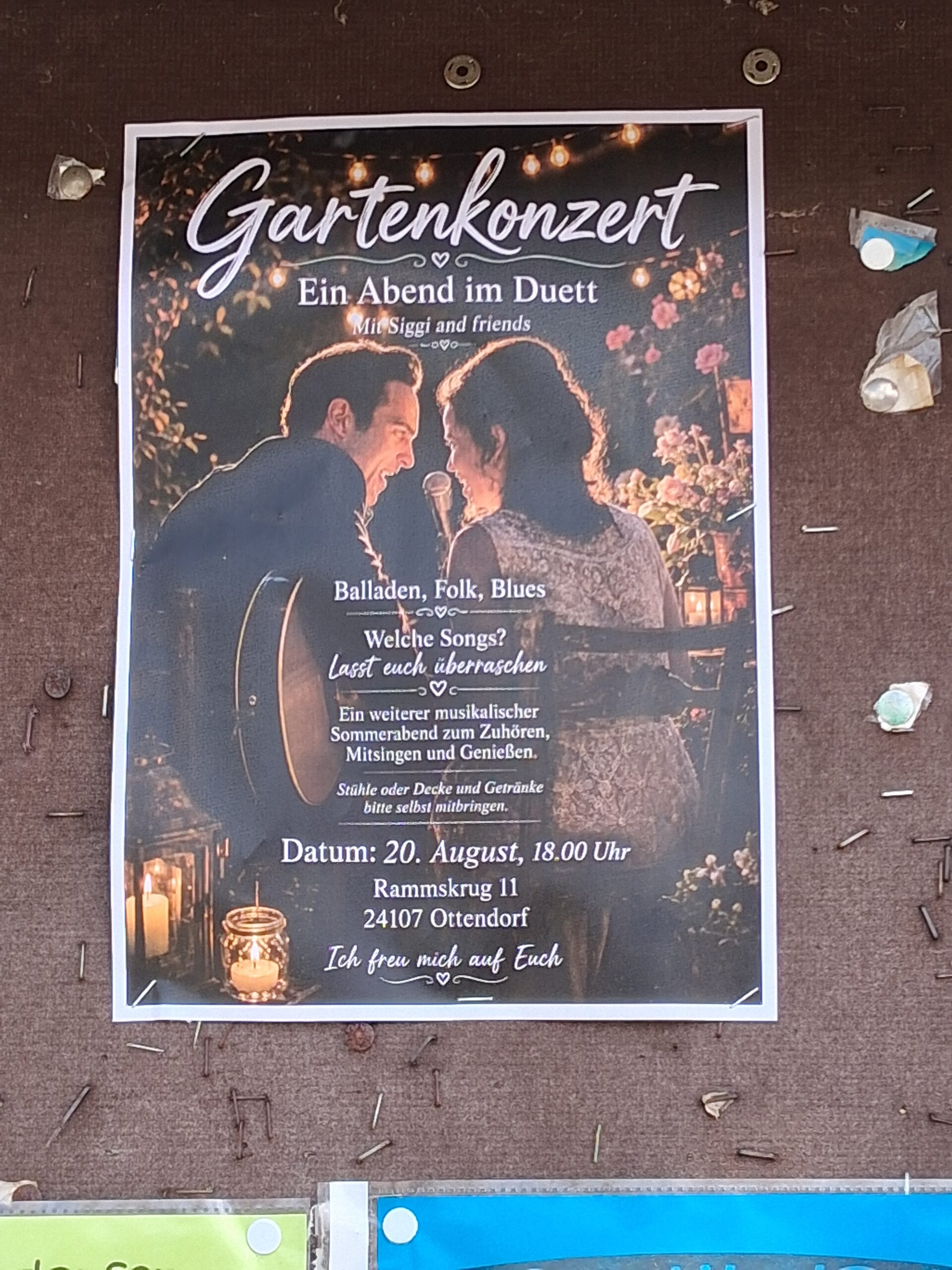 Gartenkonzert in Ottendorf: Abend im Duett